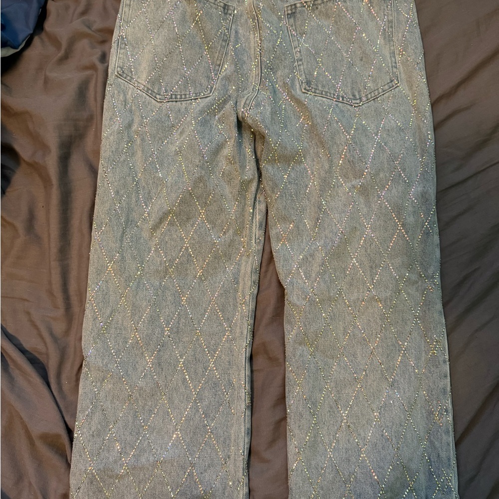 Rhinestone jeans
